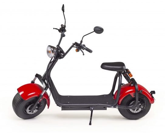 The Tubby Tyre Scooter Company - Red and black scooter