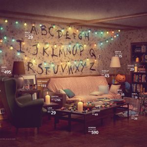 Ikea recreate Will Byers' living room from Stranger Things
