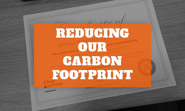 Reducing Our Carbon Footprint