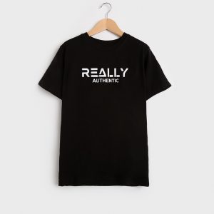 Really Authentic Logo T-Shirt – Black – 001